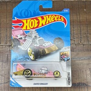 2018 Mattel Hot Wheels Pink and Gold Diaper Dragger Bundle 2/$15